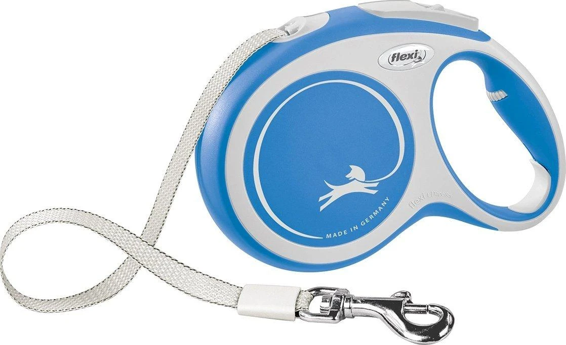 Flexi New Comfort L pavadėlis šunims iki 50kg juostinis 8m mėlynos spalvos