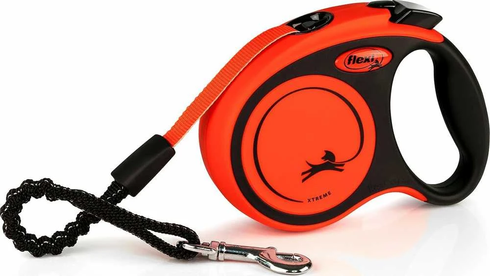 Trixie Flexi Xtreme šunų pavadėlis, XS, iki 15 kg, 3 m, oranžinis