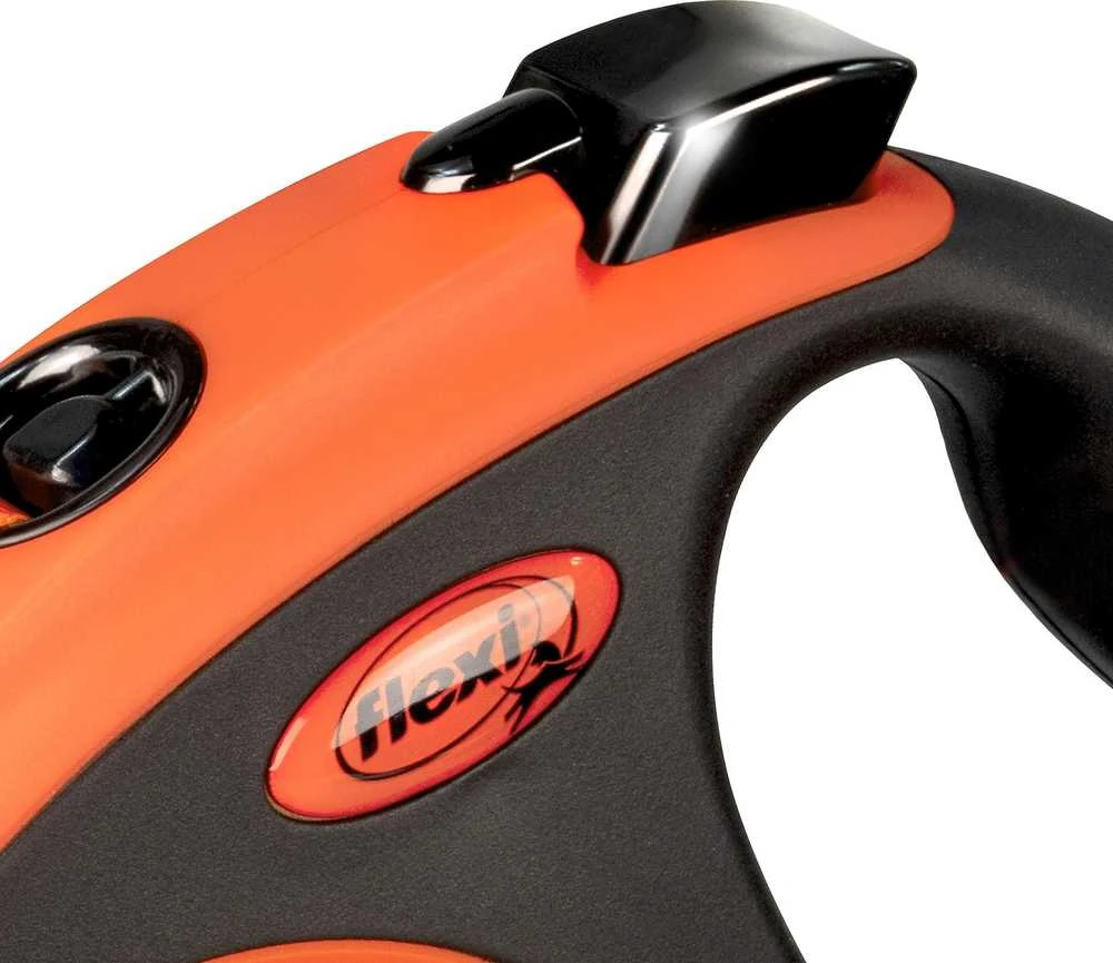 Flexi Xtreme šunų pavadėlis, L, max 65 kg, 5 m, oranžinis