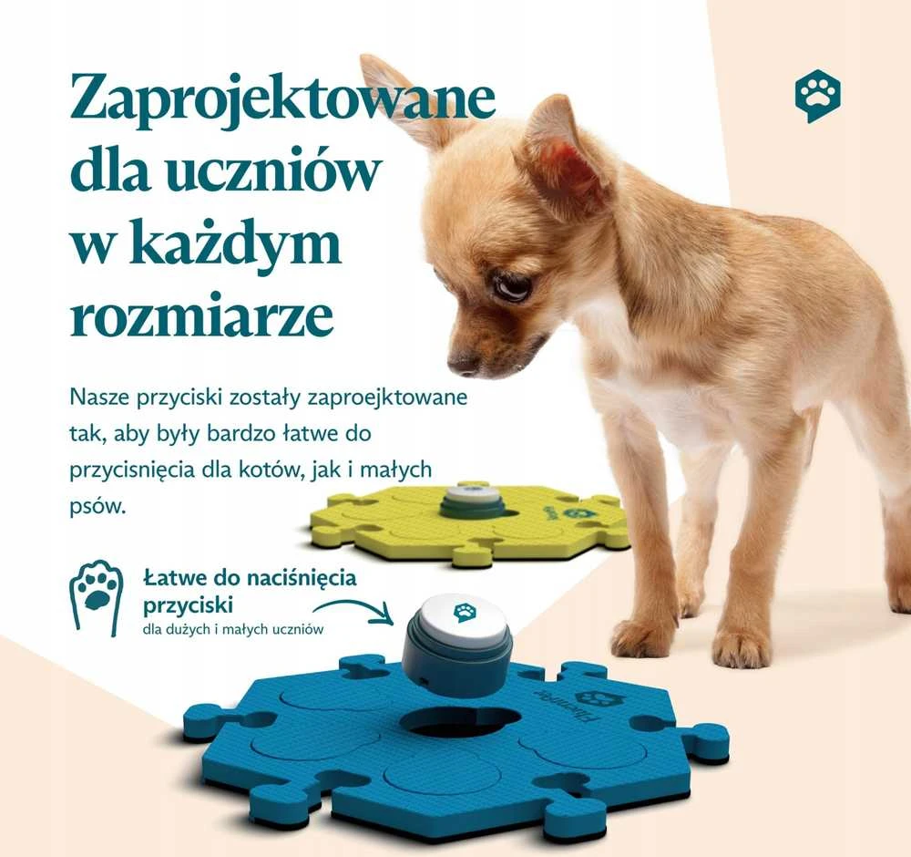 FluentPet mygtukų rinkinys su šuneliu