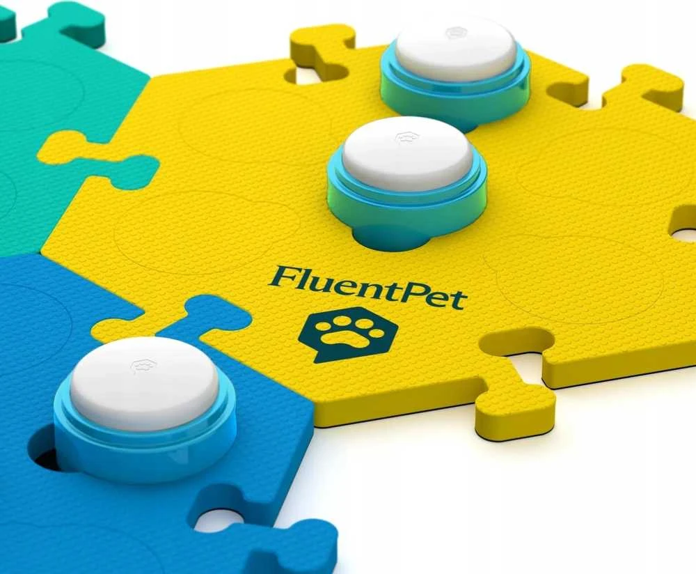 Flic FluentPet - Connect Get Started Expansion Kit - 6 mygtukų rinkinys su putplasčio kilimėliais ir lipdukais, skirtas bendrauti su šunimi / kate Connect sistemai