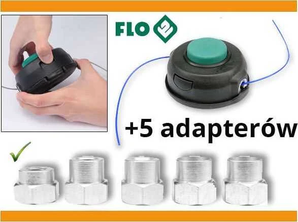 FLO GALVUTĖ ŻYŁKOWA Z 5 ADAPTERAMI