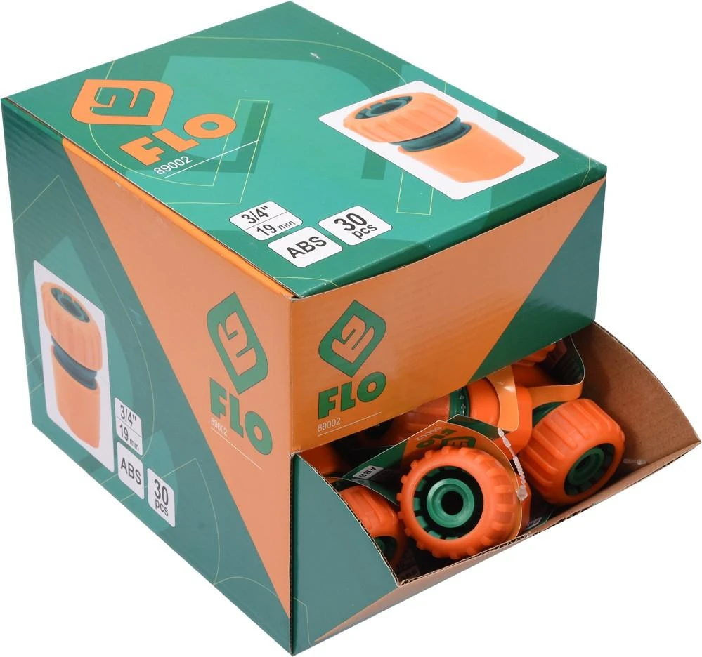 FLO SZYBKOZŁĄCZE DO WĘŻA OGRODOWEGO 3/4" BOX-30vnt.