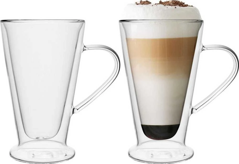 Florina Thermo akiniai su rankena, dvigubas kūgis Florina Malachit 2 vnt, 400 ml
