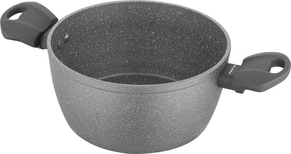 Florina Puodas kamienny su dangteliu na indukcję i gaz Lava Stone 16 cm 1,2 l
