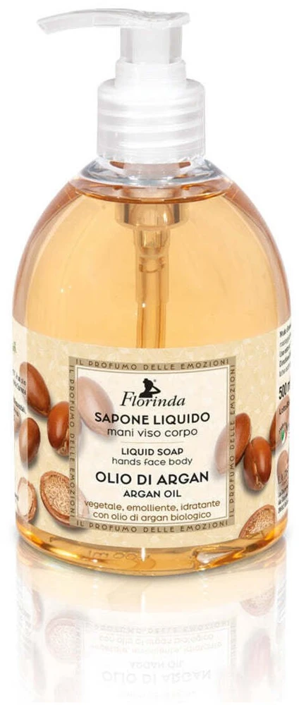 Florinda argano aliejaus valomasis ir minkštinantis skystas muilas rankoms, veidui ir kūnui, 500 ml