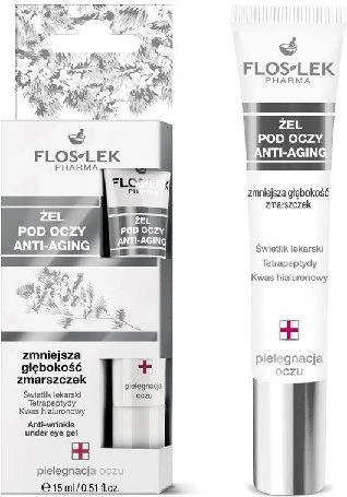 Floslek Anti-senėjimo akių gelis, 15 ml