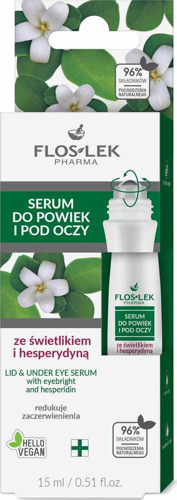 Floslek Akių vokų ir paakių kosmetika su stoglangiu, 15 ml