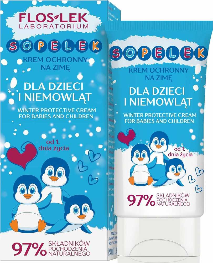 Floslek FLOSLEK Sopelek Apsauginis kremas žiemos vaikams ir kūdikiams 50 ml