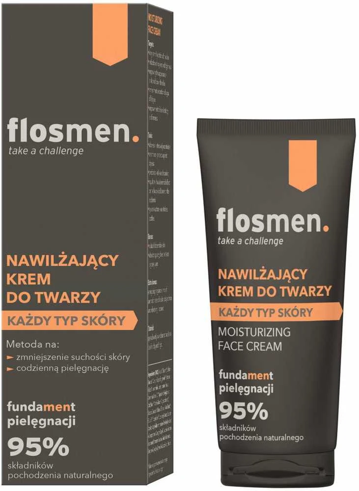 Floslek Flosmen drėkinamasis veido kremas visiems odos tipams, 50 ml