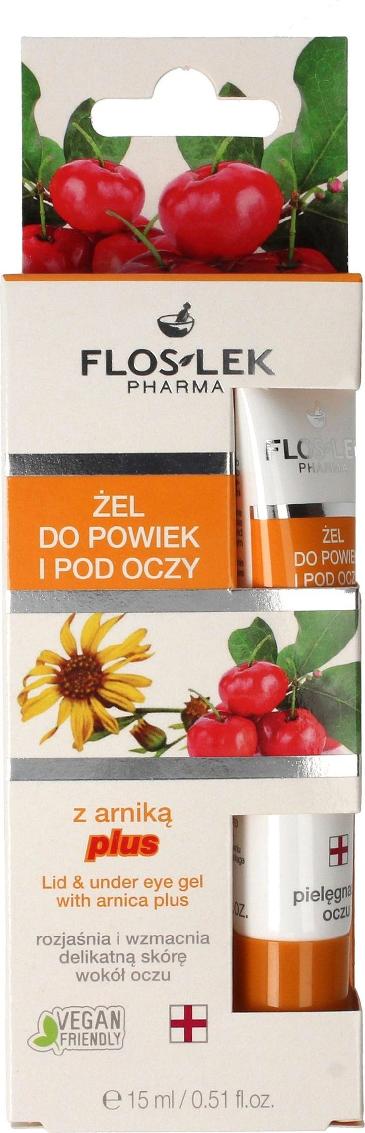 Floslek akių vokų ir akių geliai, 15 ml