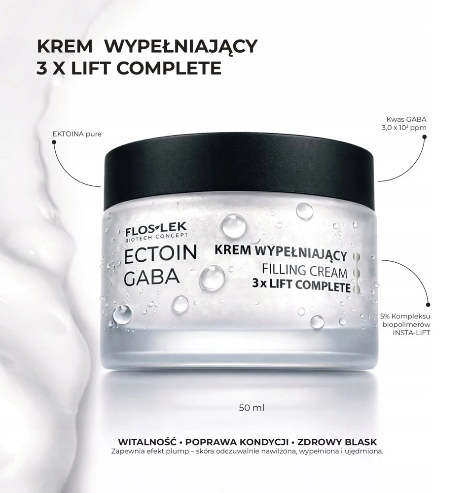 Floslek Ectoin Gaba užpildantis kremas 3xLIFT COMPLETE 50ml