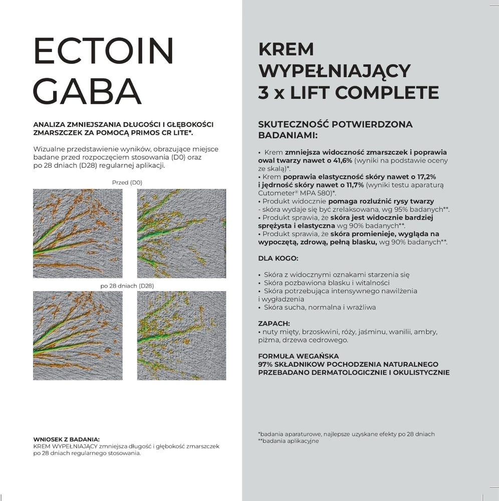 Floslek Ectoin Gaba užpildantis kremas 3xLIFT COMPLETE 50ml