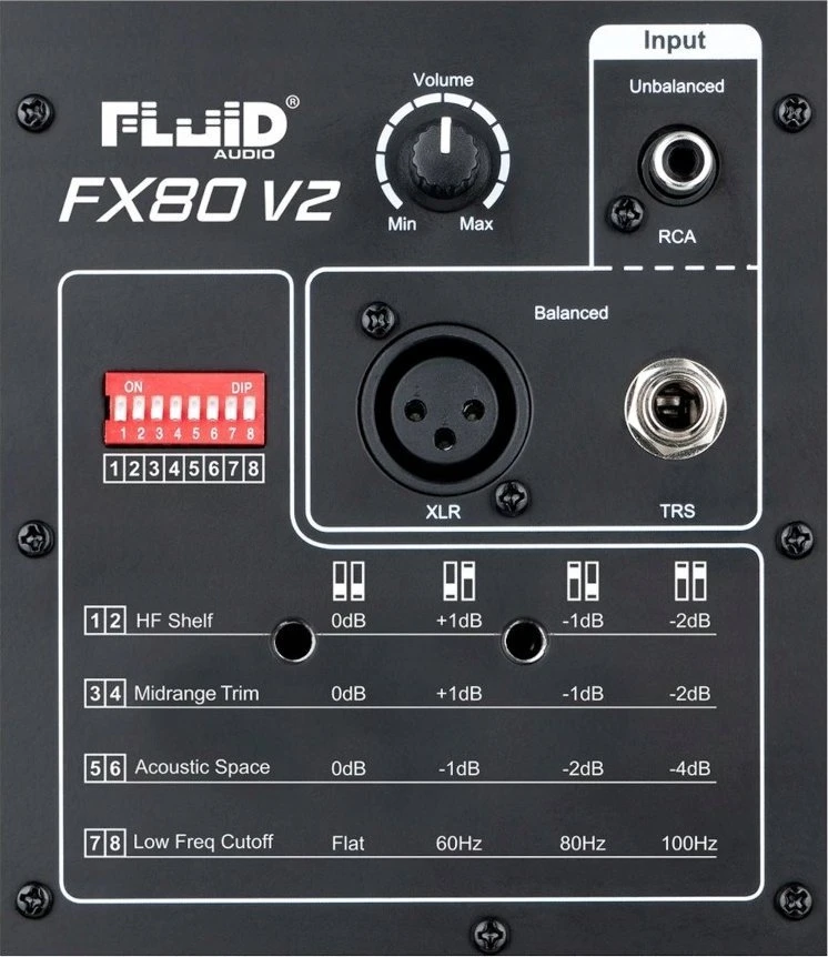 Studijinės Monitorinės Kolonėlės - Fluid Audio FX80 V2 8" Juodas