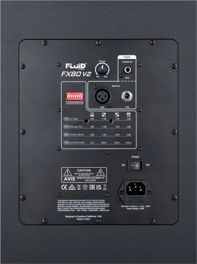 Studijinės Monitorinės Kolonėlės - Fluid Audio FX80 V2 8" Juodas