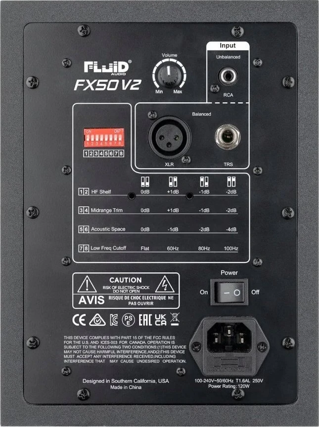 Studijos Monitorius - Fluid Audio FX50 V2 Aktyvus Juodas