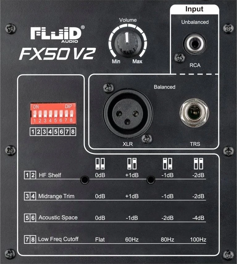 Studijos Monitorius - Fluid Audio FX50 V2 Aktyvus Juodas