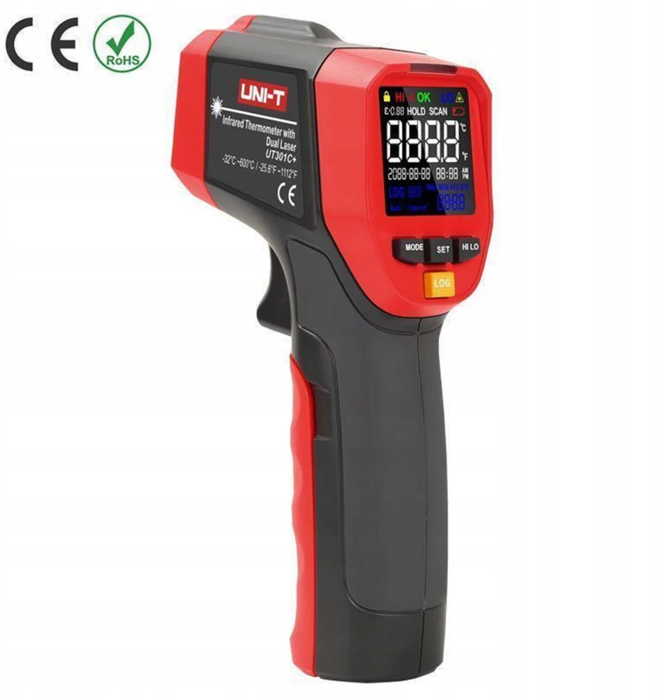Infraraudonųjų spindulių termometras -32°C iki 600°C UT300C+ UNI-T