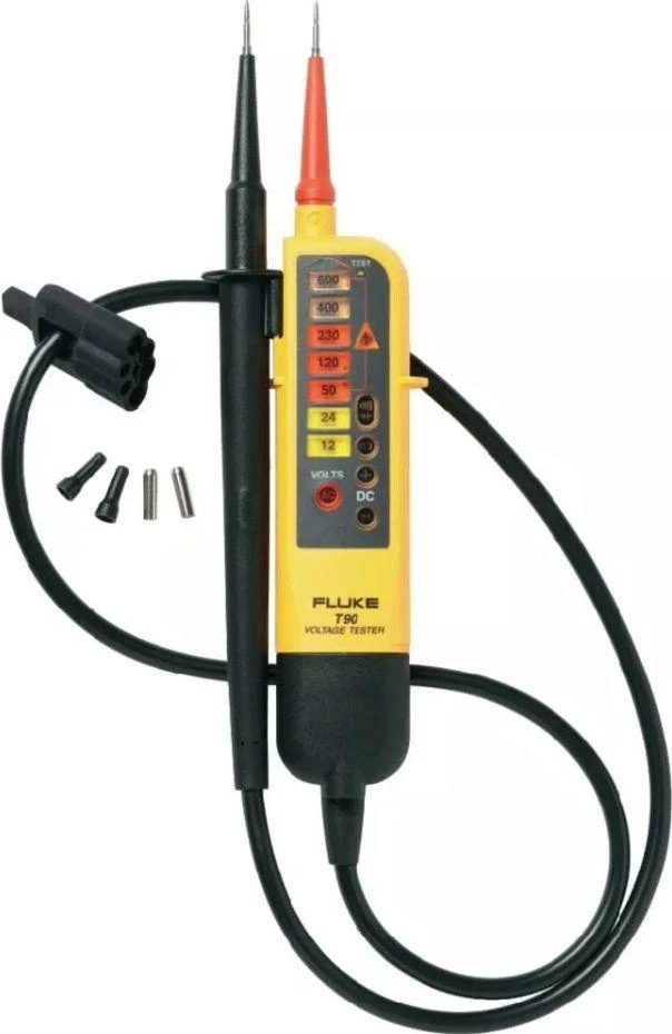 Fluke Networks Fluke 12–690 V LED dvipolis įtampos ir tęstinumo tikrintuvas Fluke T90 (4016945)