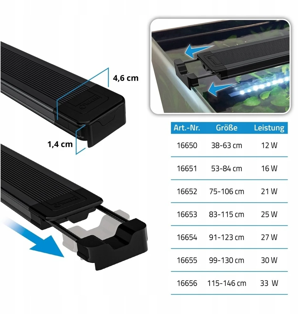 Fluval AquaSky LED 3.0 30W 99-130cm