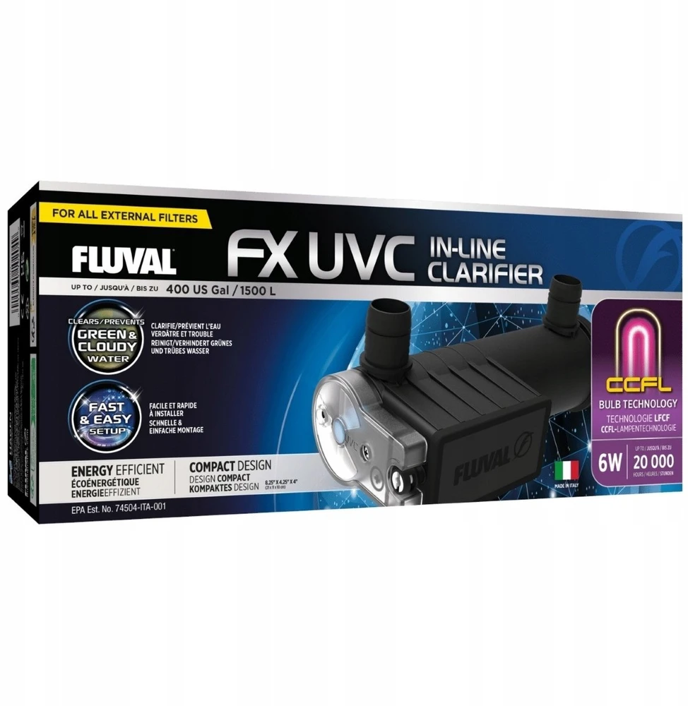 Fluval FX UVC sterilizatorius 6W