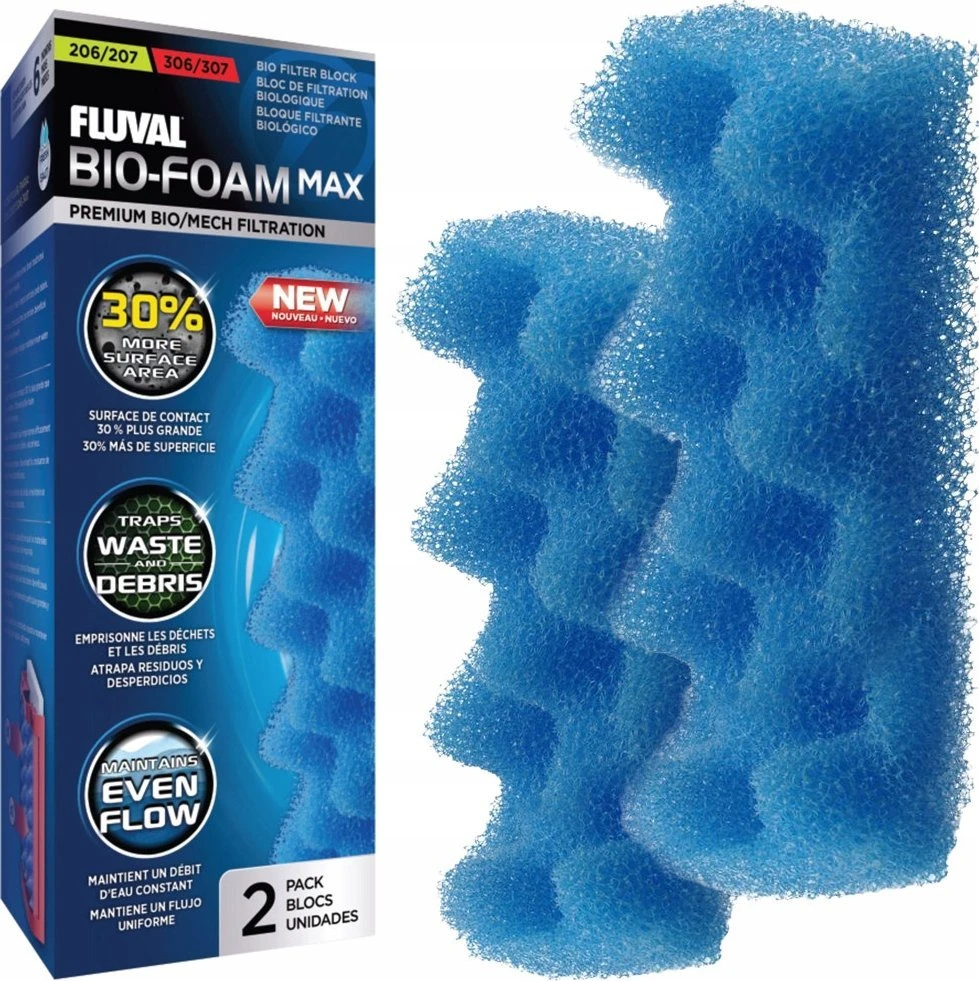 Fluval 207/307 Bio foam mėlyna kempinė (2vnt)