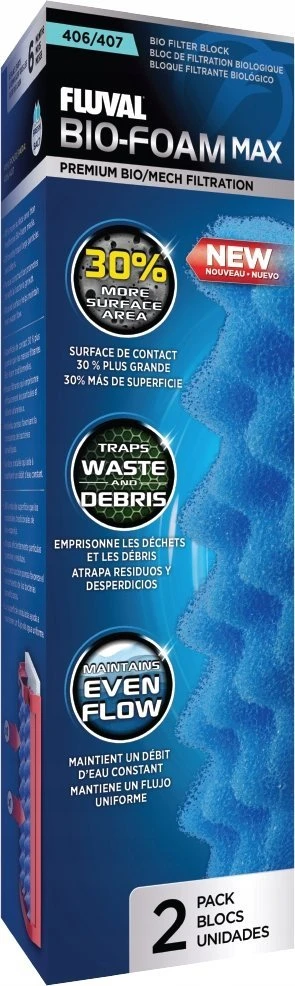 Fluval 406/407 Bio foam mėlyna kempinė (2vnt)