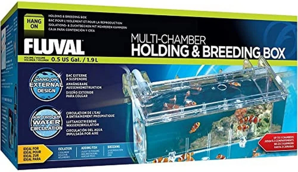 Fluval Akvariumas, žuvims, pakabinamas, permatomas, stiklas, dydis L, 12 x 26 x 14 cm, 2 l