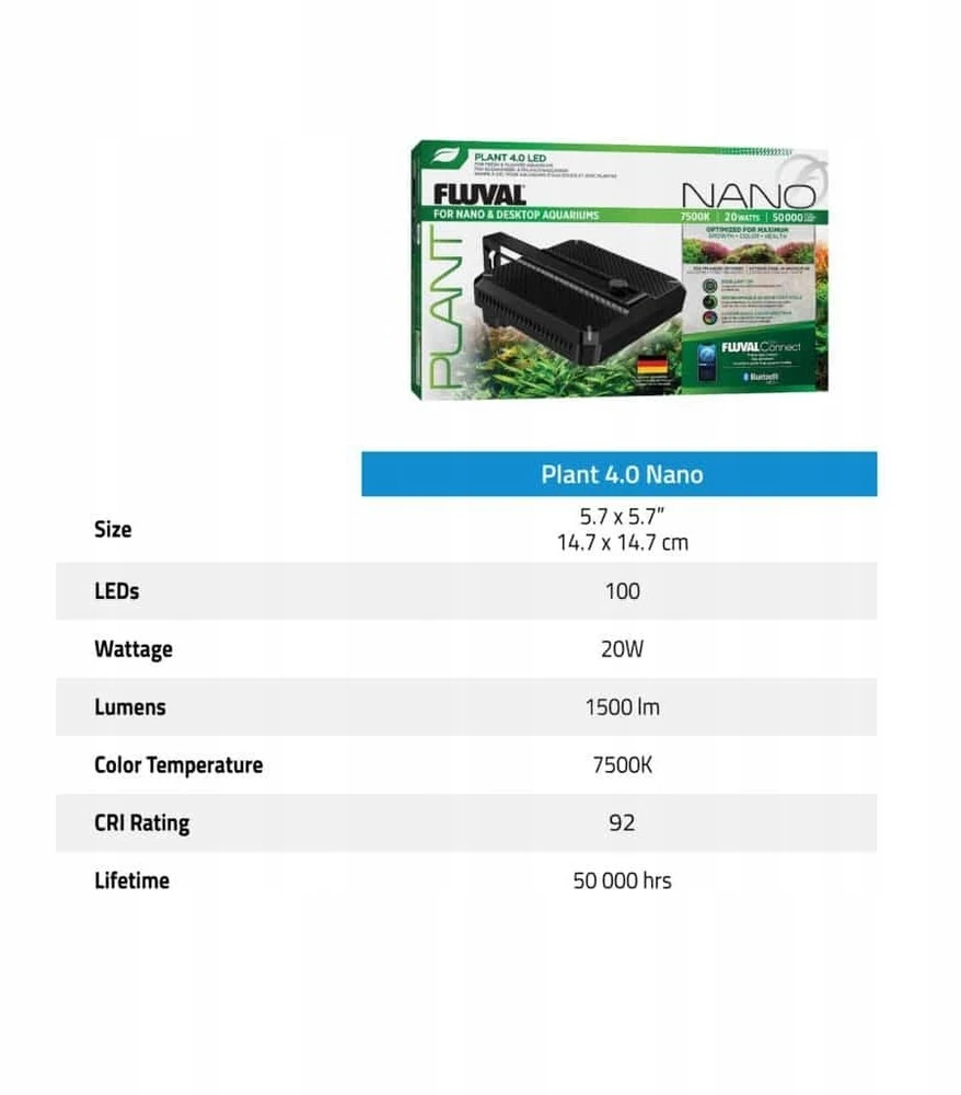 „Fluval“ – „Nano Plant LED 4.0“ – 20 W