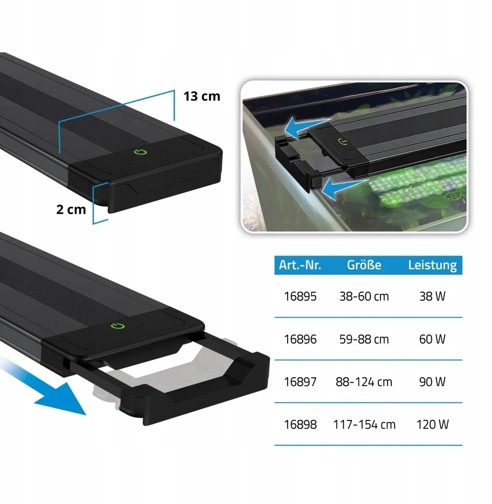 „Fluval“ – „Plant Pro LED 4.0“ – 38 W, 38,4–60 cm