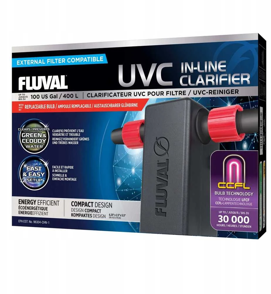 Fluval In-Line UVC sterilizatorius 3W