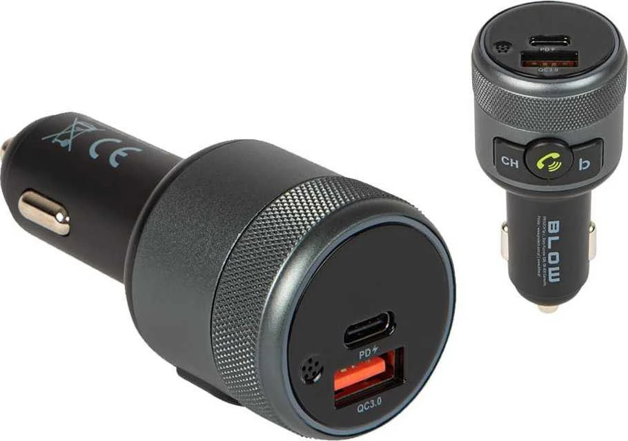 FM radijo imtuvas BLOW Bluetooth 5.1+QC3.0 +PD 24W