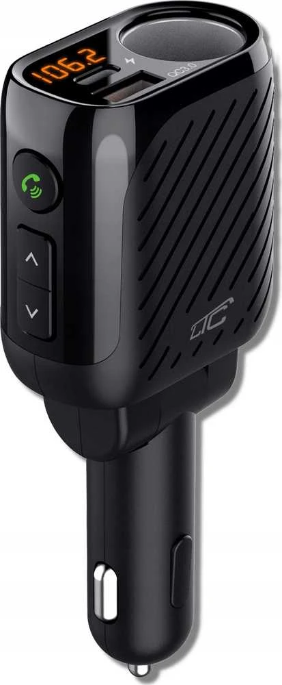 FM siųstuvas LTC „BLUETOOTH“ SIŲSTUVAS V5.3 SU GN. CIGAREČIŲ ŽIEBTUVŲ 120 W AKUMULIATORIAUS ĮKŪRIMO MATUOKLIS QC3.0+ C TIPO (PD 20 W)