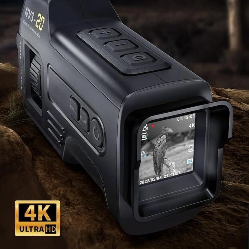 Žiūronai FNIRSI NVS-20 skaitmeninis naktinio matymo įrenginys su 4K HD įrašymu