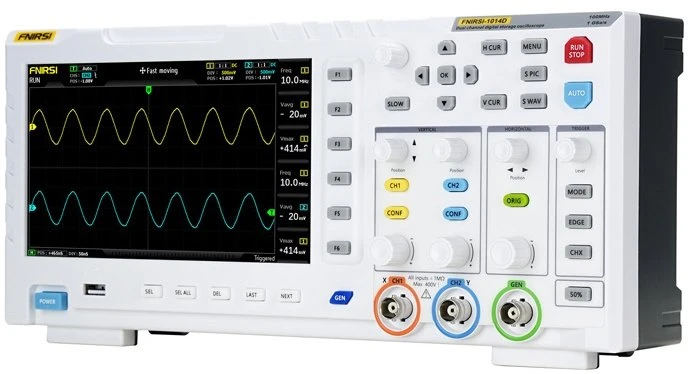 FNIRSI 1014D 2 viename osciloskopo signalų generatorius