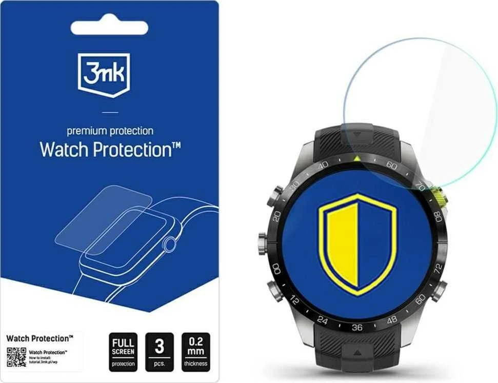 3mk Watch Protection FlexibleGlass hibridinis stiklas, skirtas Garmin MARQ Athlete (2 kartos)