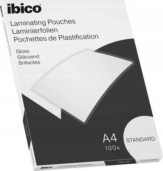 Ibico A4 125 mikronų standartinė laminavimo plėvelė