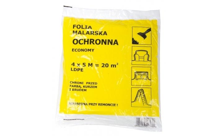 Folia LDPE dažymo plėvelė 4 * 5 m, storio (storis: apie 20 mikronų)