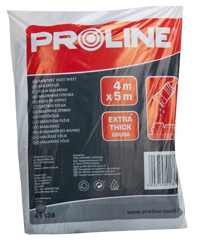 Folia Dažymo folija bgr (storis: apie 45 mikronai) 4x5m LDPE exstrong proline
