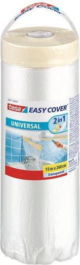Tesa Folia Apsauginė plėvelė nuo purslų su „malar.easycover“ universalia juosta 17 m: 2600 mm
