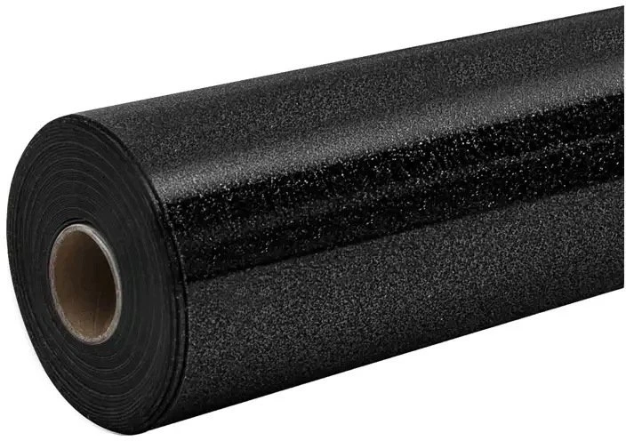HTVRONT Glitter Heat Transfer Film, 30.5 cm x 90 cm (juodas)