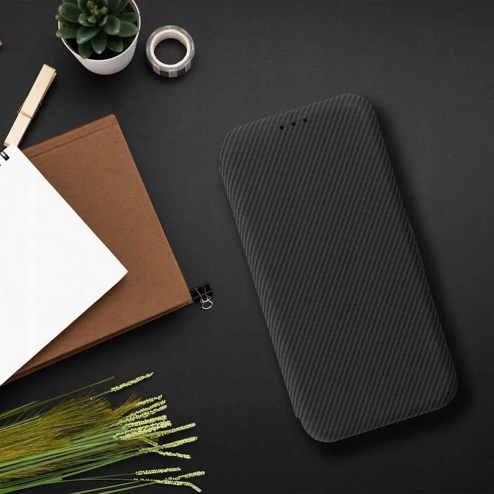 Oem FOLIO Side Magnet book dėklas skirtas Samsung Galaxy S25 PLUS juodos spalvos