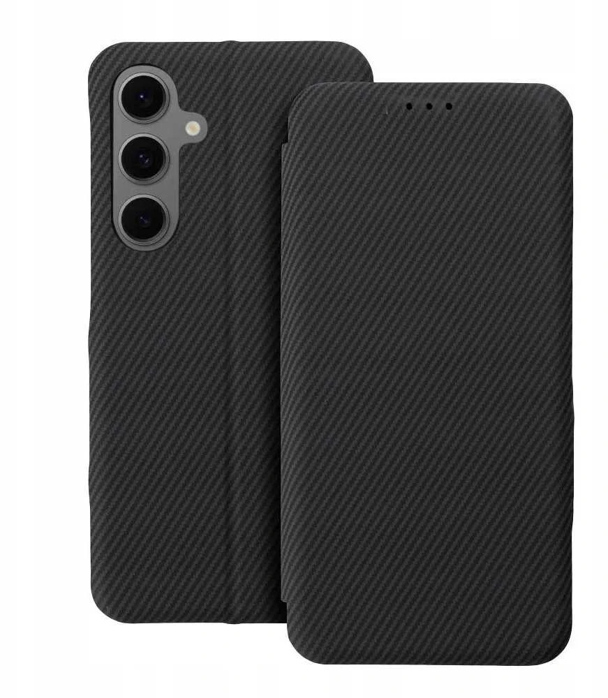 Oem FOLIO Side Magnet book dėklas skirtas Samsung Galaxy S25 PLUS juodos spalvos