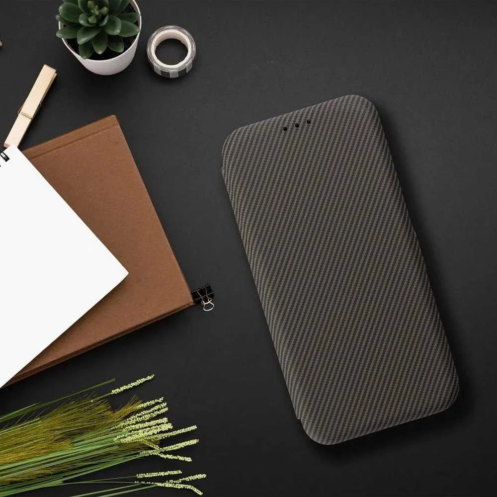 Oem FOLIO Side Magnet book dėklas skirtas Samsung Galaxy S25 PLUS rudos spalvos