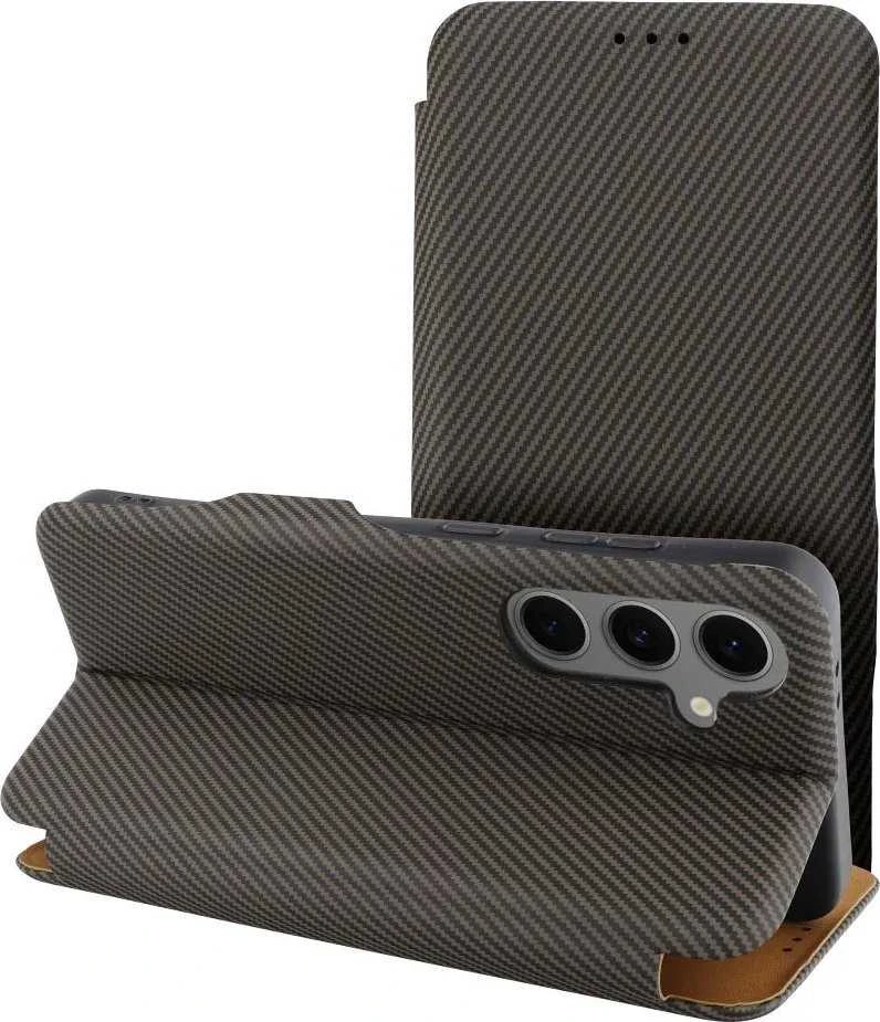 Oem FOLIO Side Magnet book dėklas skirtas Xiaomi Redmi Note 14 5G rudos spalvos