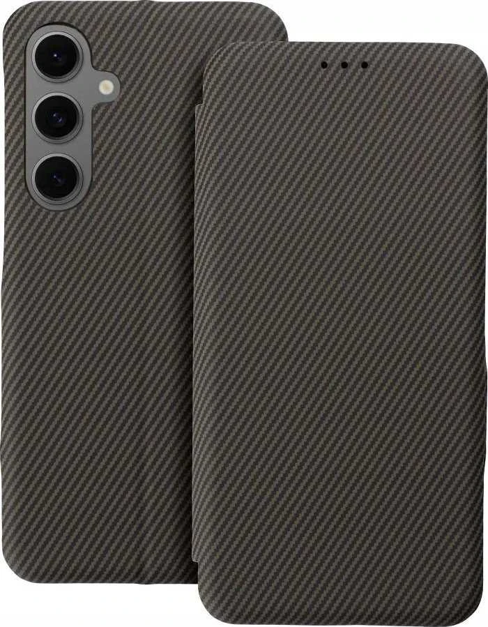 Oem FOLIO Side Magnet book dėklas skirtas Xiaomi Redmi Note 14 5G rudos spalvos