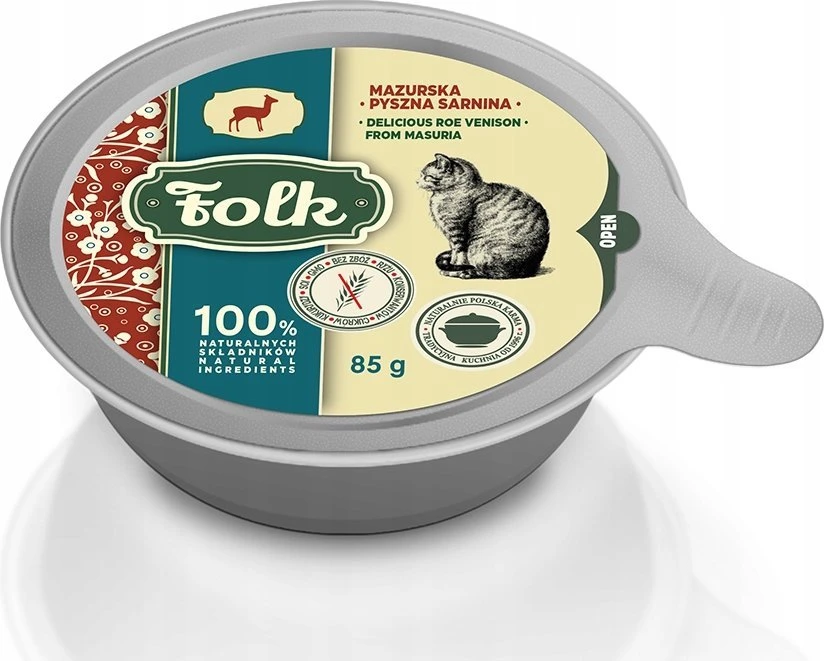 FOLK Mazurska pyszna sarnina szalka karma katei 85g