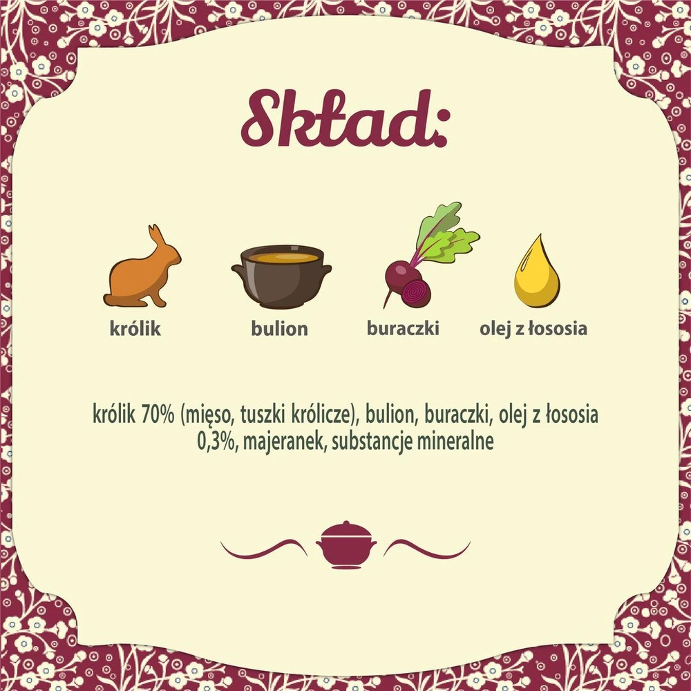FOLK Traditional polish rabbit feast – drėgnas ėdalas šunims – 800g