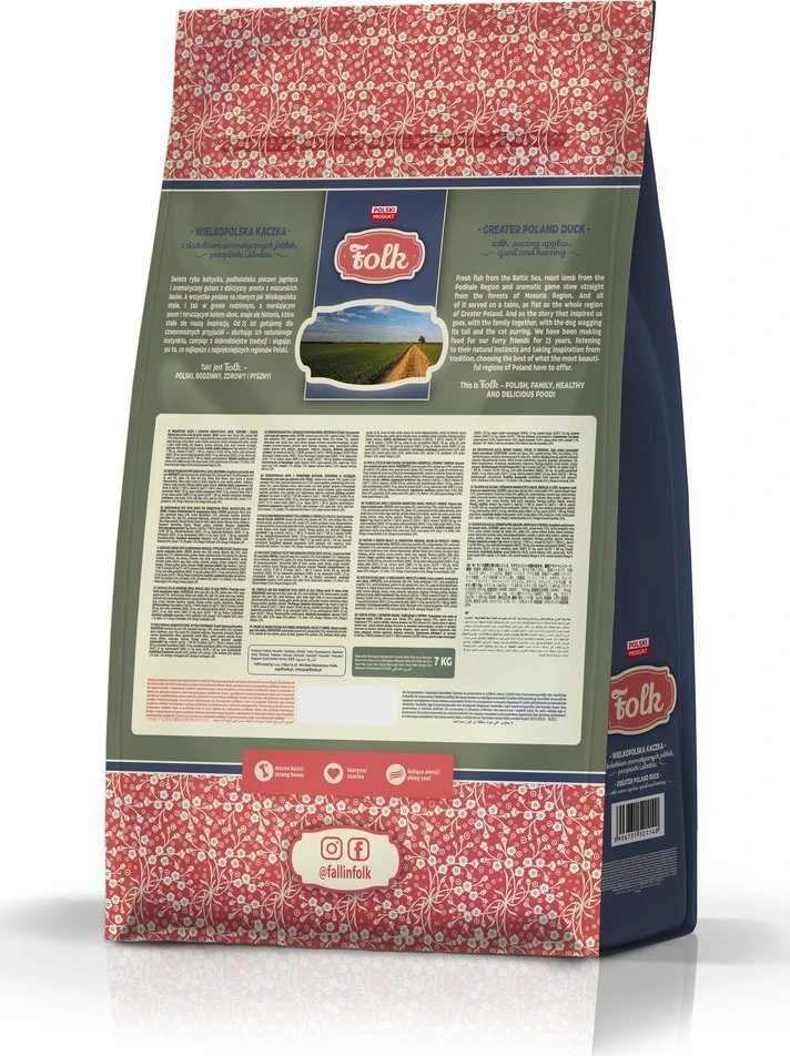 Maisto produktai - FOLK Didžiosios Lenkijos antis su obuoliais, fazanais ir silkėmis 7kg