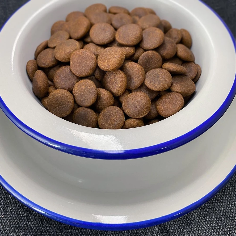 FOLK Vidutinių ir didelių veislių tradicinė Didžiosios Lenkijos antis su triušiena, obuoliais ir mairūnu – dešrelės Maistas šunims – 12 kg